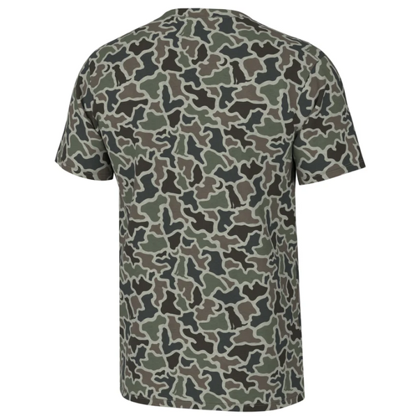 S/S Heather-Blend Crew - Dog & Moon Camo