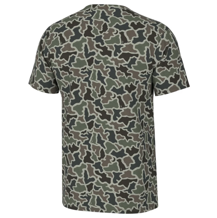 S/S Heather-Blend Crew - Dog & Moon Camo