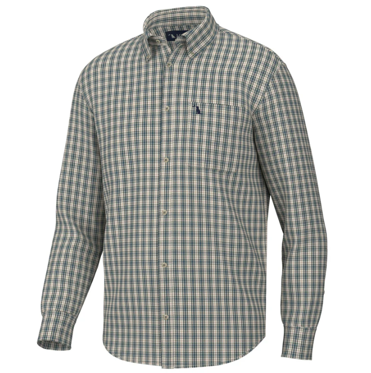 Faulk Dress Shirt - Ocean/Beige/Rust