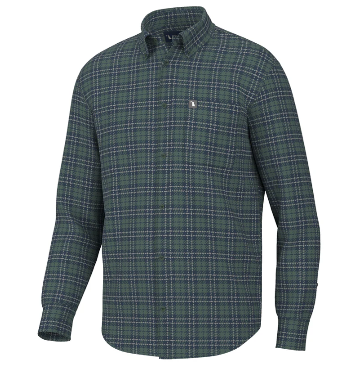 Hilton Stretch Flannel - Sage/Navy/Gray