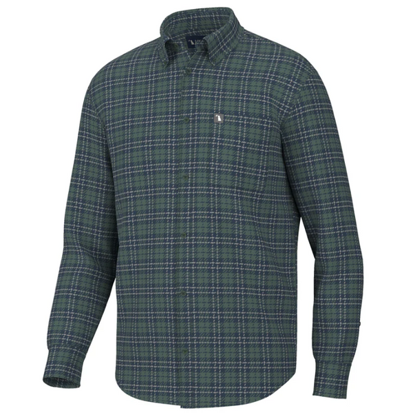 Hilton Stretch Flannel - Sage/Navy/Gray