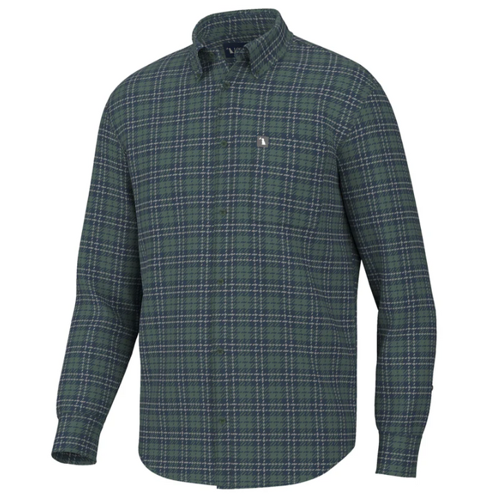 Hilton Stretch Flannel - Sage/Navy/Gray