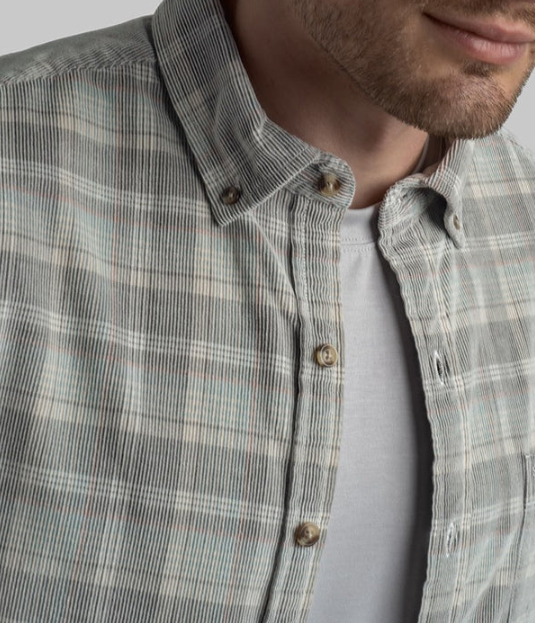 Braxton Lightweight Cord Flannel - Avondale