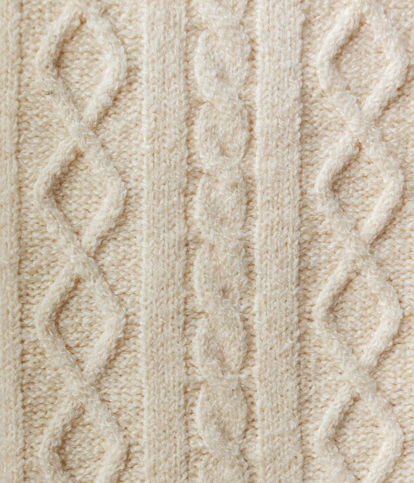Comfy Cozy Cable Sweater - Parchment