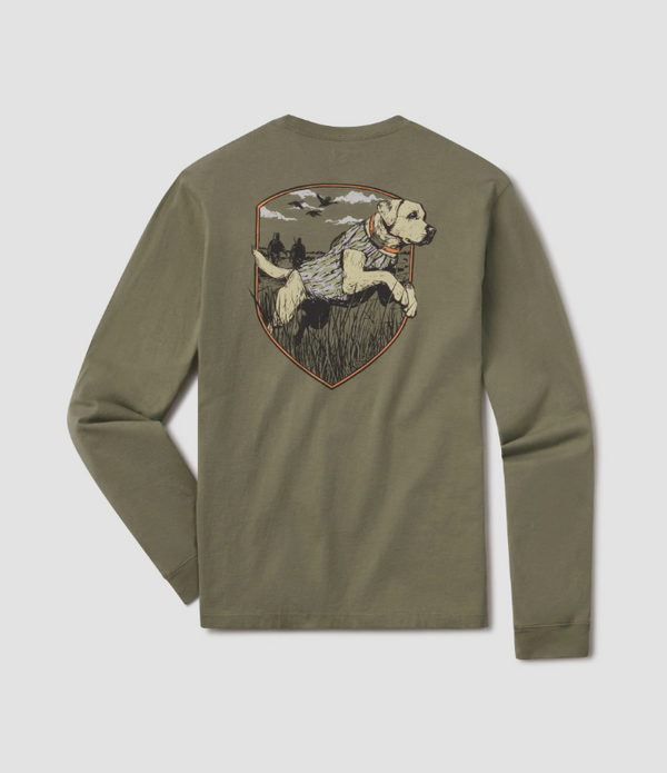 Bayou Retriever Tee - Spanish Moss