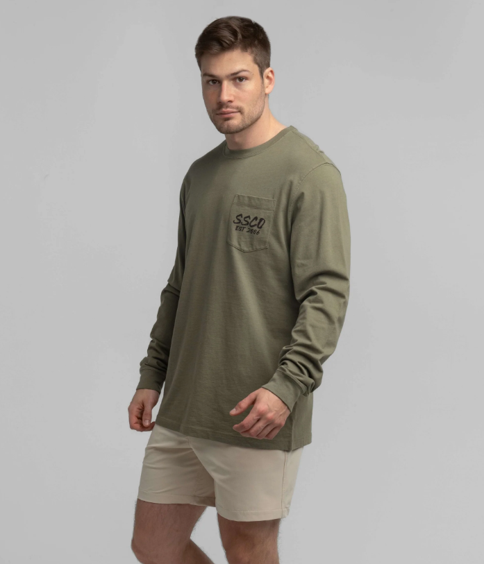 Bayou Retriever Tee - Spanish Moss