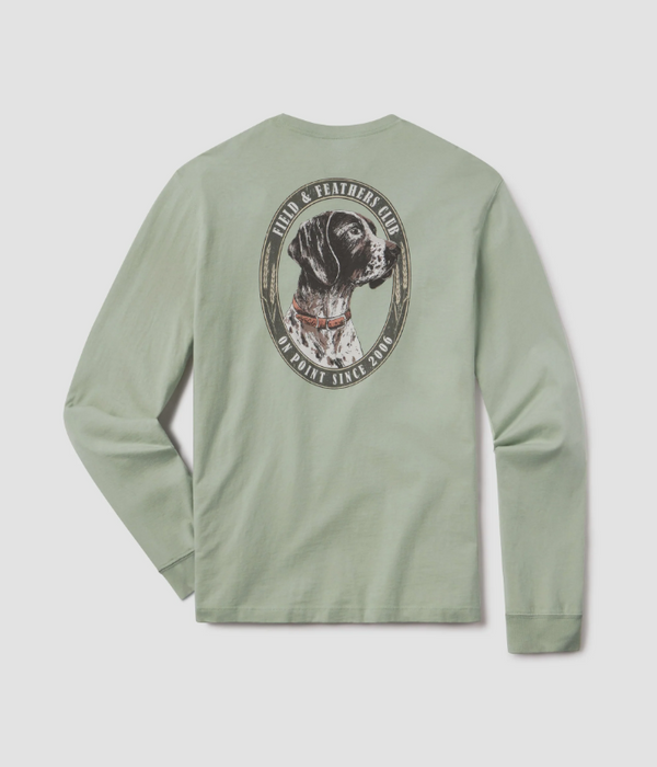 Field And Feathers Tee - Iceberg Green