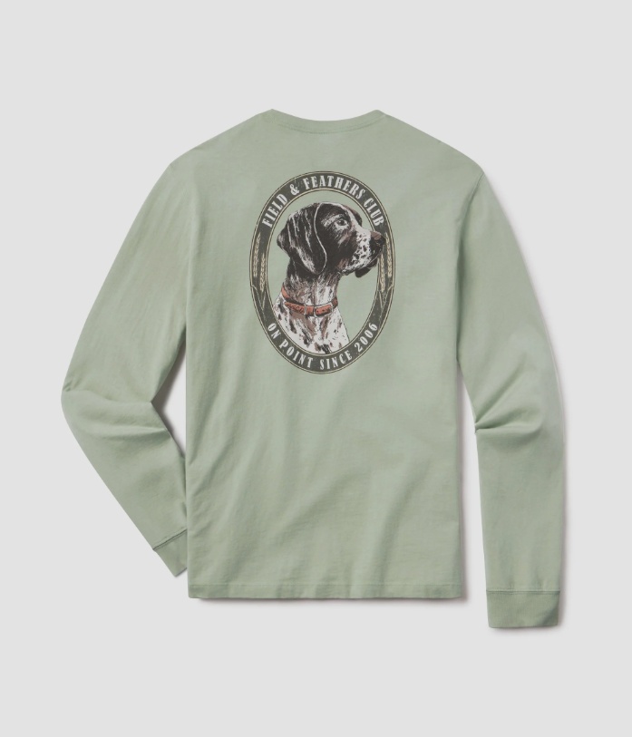 Field And Feathers Tee - Iceberg Green