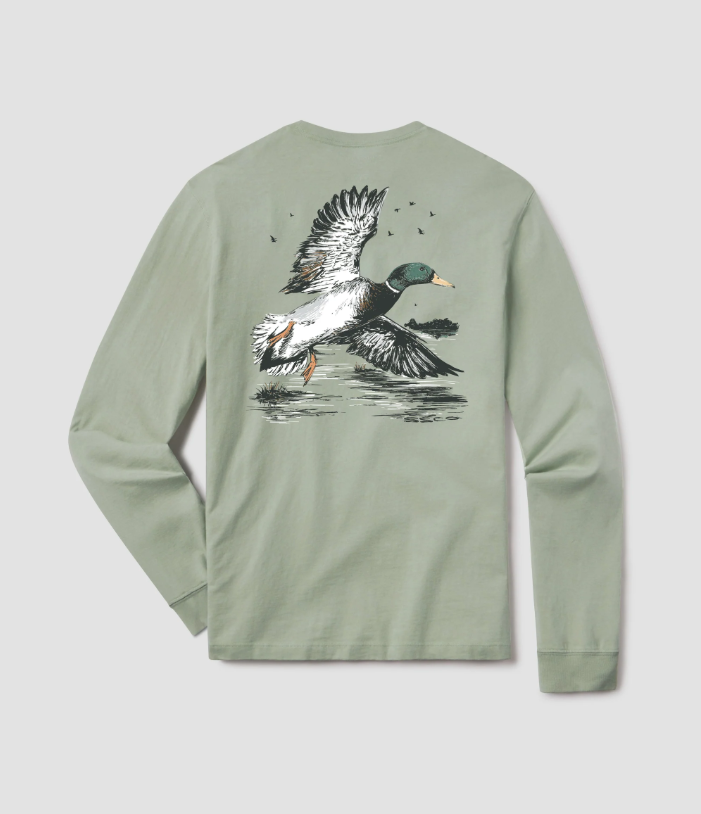 Winged Pursuit Tee - Iceberg Green