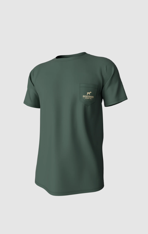 Camo Logo Short Sleeve Pocket Tee - Duck Green