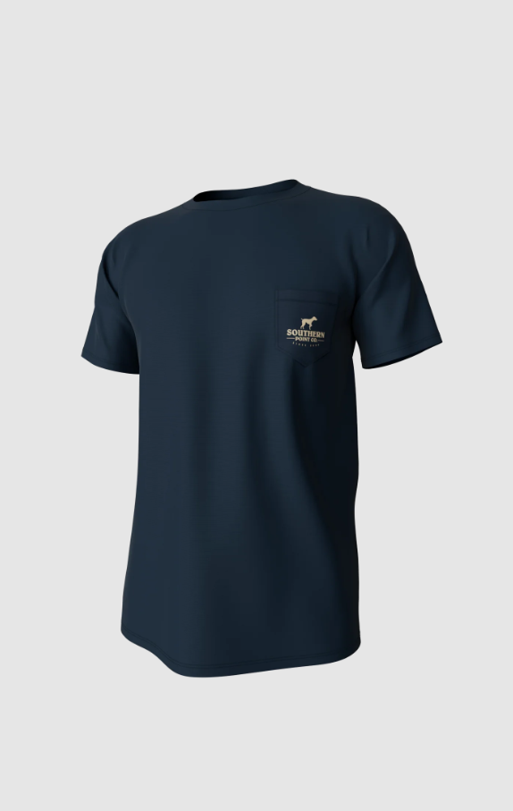 Camo Logo Short Sleeve Pocket Tee - Midnight Navy