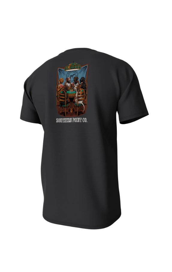 Royal Flush Short Sleeve Pocket Tee - Black