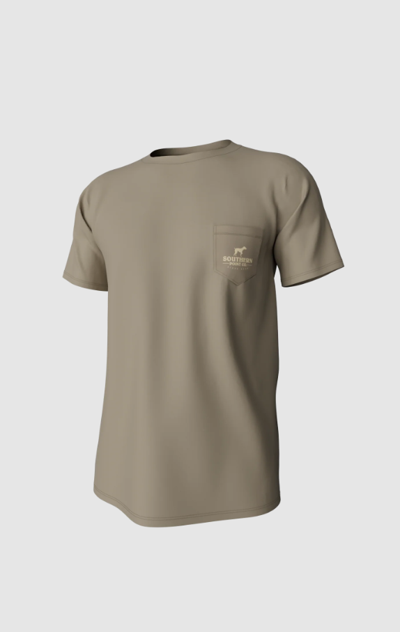 Youth Camo Logo Short Sleeve Pocket Tee - Sandstone