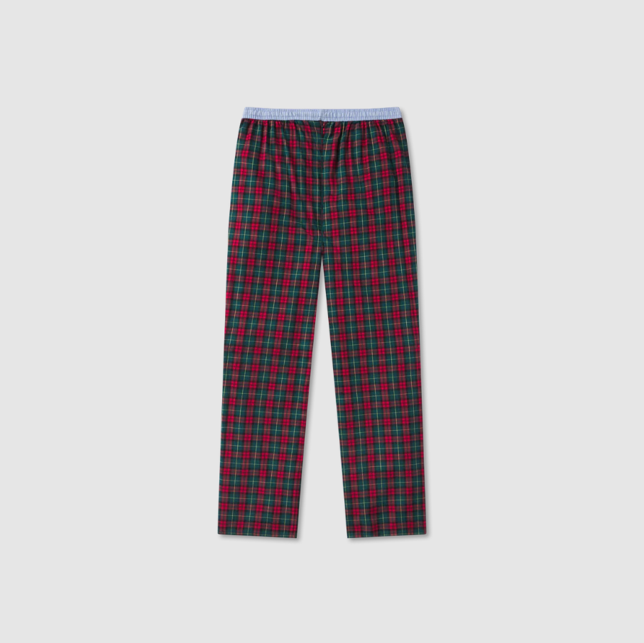 Savannah Tartan Lounge Pant - Red & Green Plaid