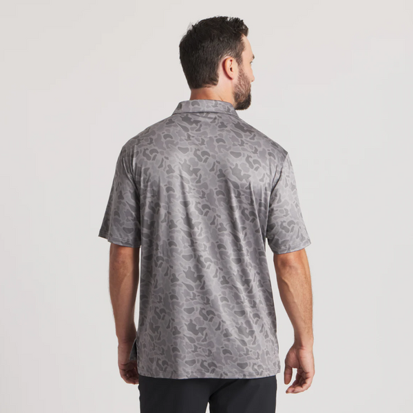 Marsh Performance Polo - Retro Camo - Light Gray