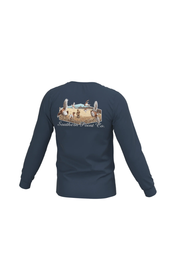 Covey Rise Long Sleeve Pocket Tee - Midnight Navy