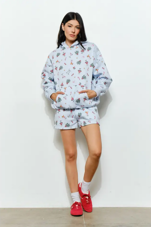 Renne Festive Holiday Lounge Sweater - Blue