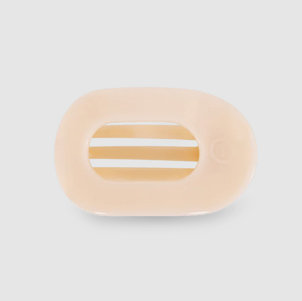 Teleties Flat Round Hair Clip - Almond Beige