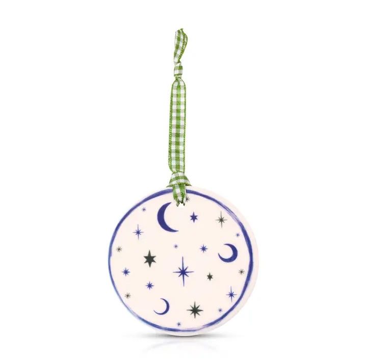 Ceramic Ornament - Star and Moon