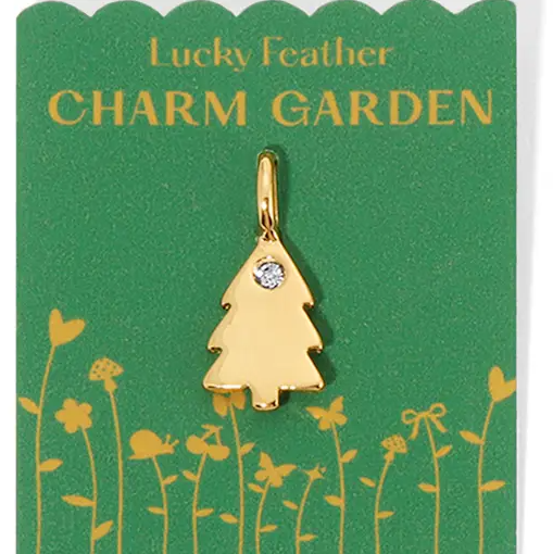 Charm Garden - Spark Charm - Gold Christmas Tree