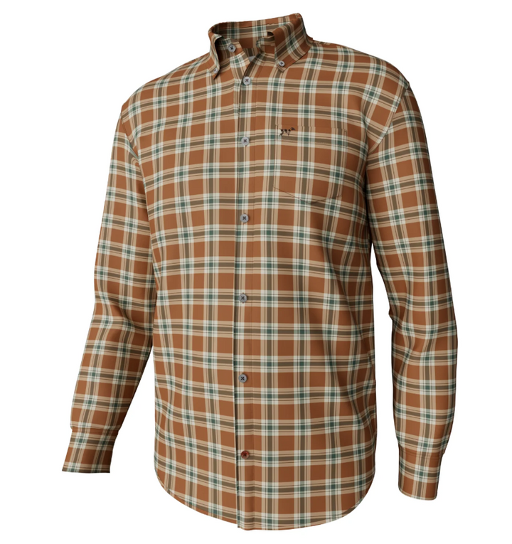 Hadley Luxe Long Sleeve Button Down - Darby Plaid