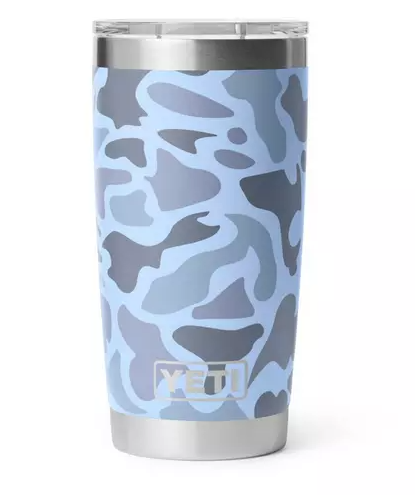 Rambler® 20 oz Tumbler - Blue Camo