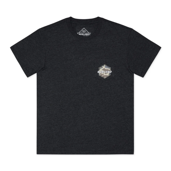 SS Tee - Rad Dad Deer Camo - Heather Black