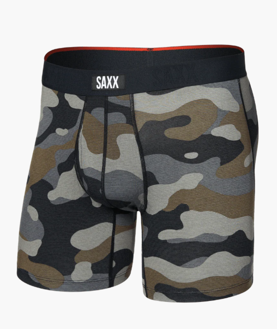 Vibe Xtra Soft Comfort Soft Comfort Boxer Brief 6"- Dunk Tank Camo- Multi