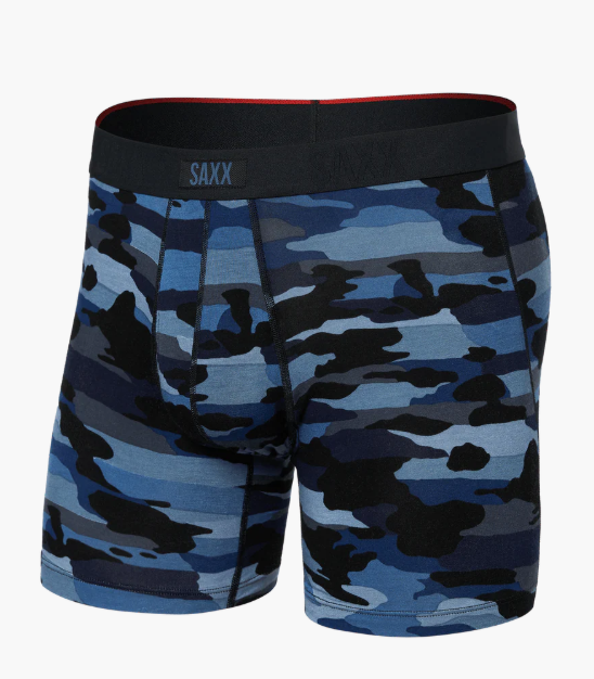 Soft Comfort Boxer Brief 6"- Blue Camo