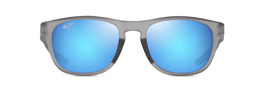 Melemele Matte Transparent Grey w/ Blue Hawaii Lenses