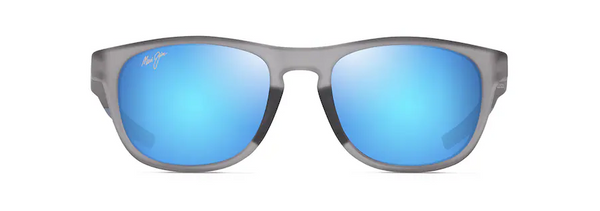 Melemele Matte Transparent Grey w/ Blue Hawaii Lenses