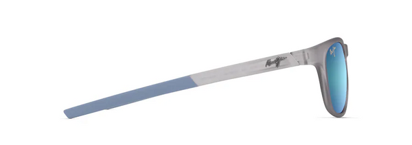 Melemele Matte Transparent Grey w/ Blue Hawaii Lenses