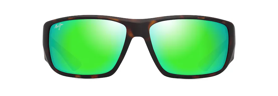 Keha Asian Fit Matte Dark Havana w/ MAUIGreen® Lenses