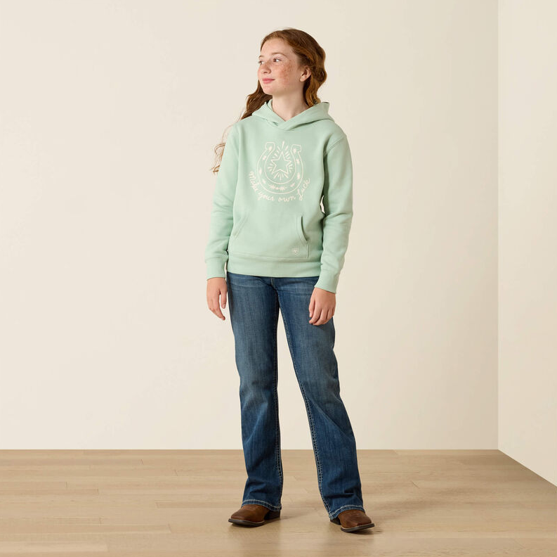 Make Your Own Luck Hoodie - Silt Green