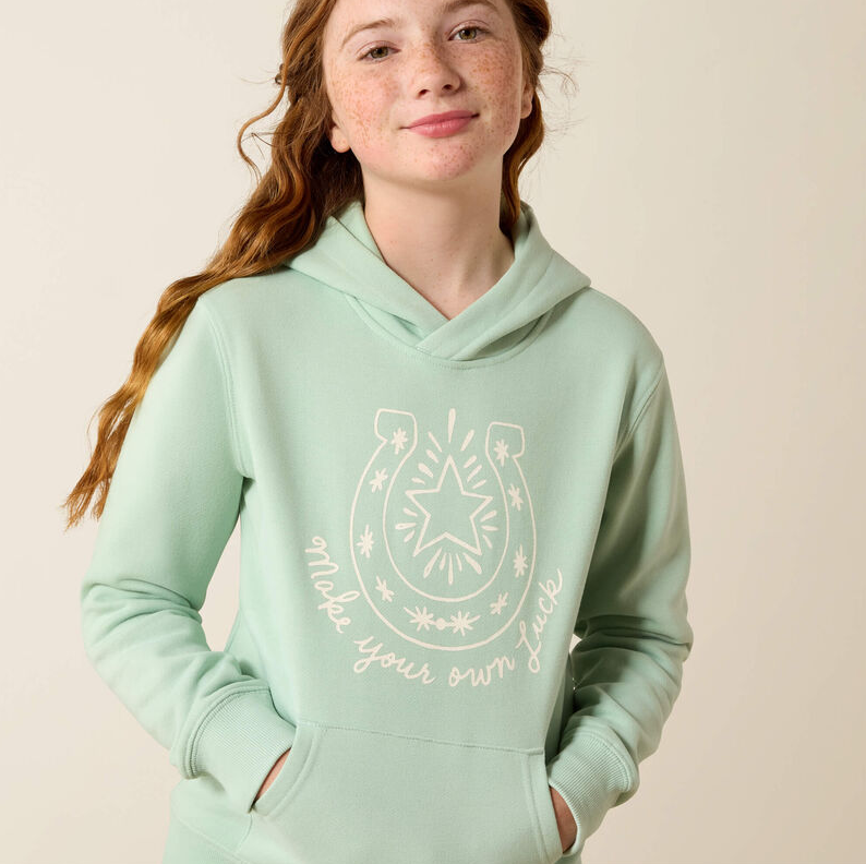 Make Your Own Luck Hoodie - Silt Green