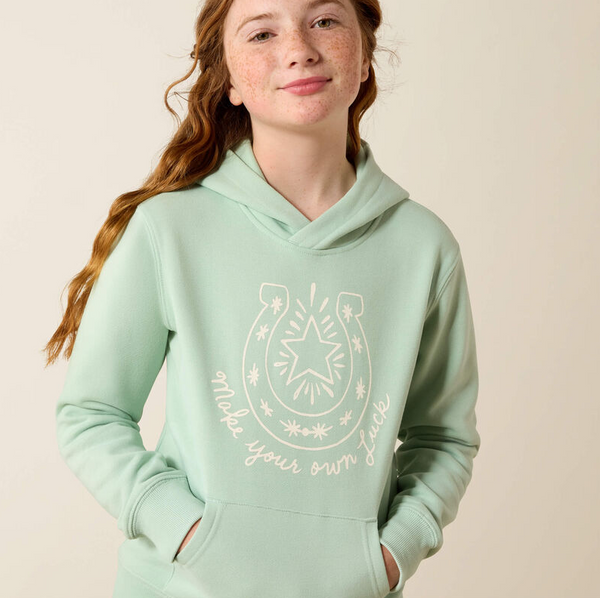 Make Your Own Luck Hoodie - Silt Green
