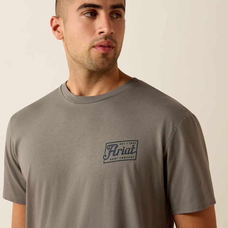 Ariat Paintriot Classic Fit T-Shirt - Smoked Pearl