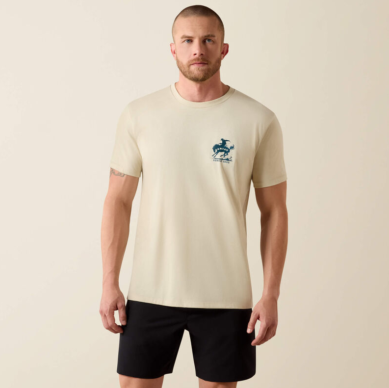 Ariat Split Freedom Painted Classic Fit T-Shirt - Natural