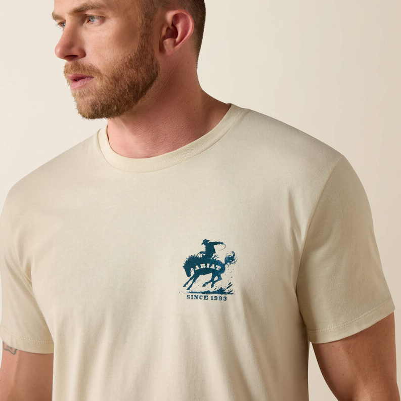 Ariat Split Freedom Painted Classic Fit T-Shirt - Natural
