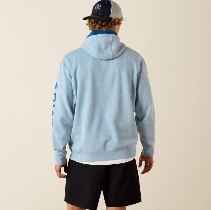 Ariat Logo Hoodie - Baby Blue Heather