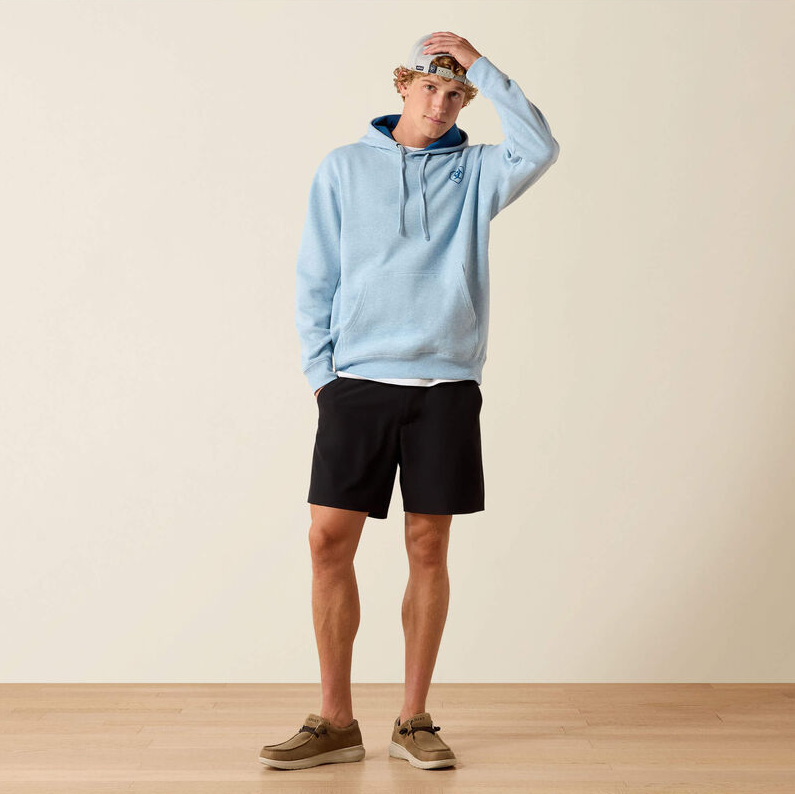 Ariat Logo Hoodie - Baby Blue Heather