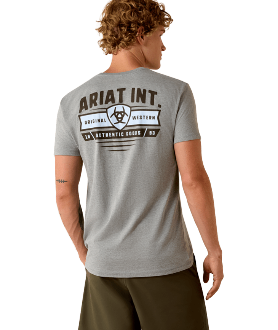 Ariat Banner Badge T-Shirt - Ice Berg