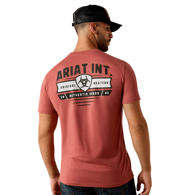 Ariat Banner Badge T-Shirt - Red Clay Heather