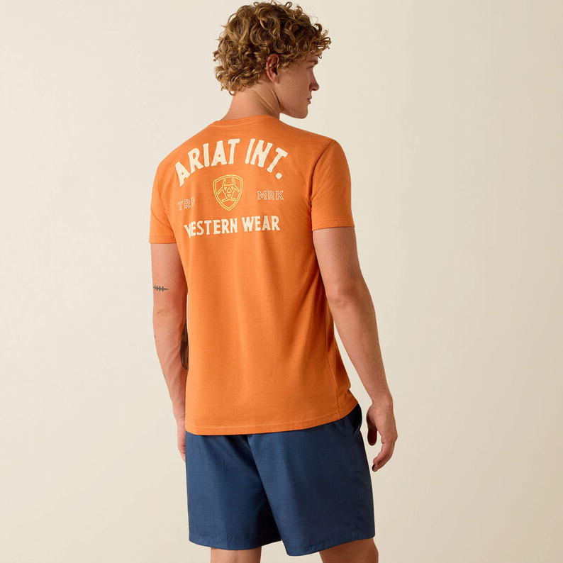 Ariat Outline Shop T-Shirt - Papaya