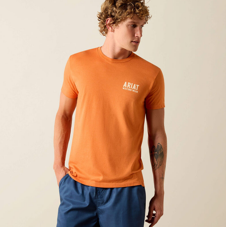 Ariat Outline Shop T-Shirt - Papaya