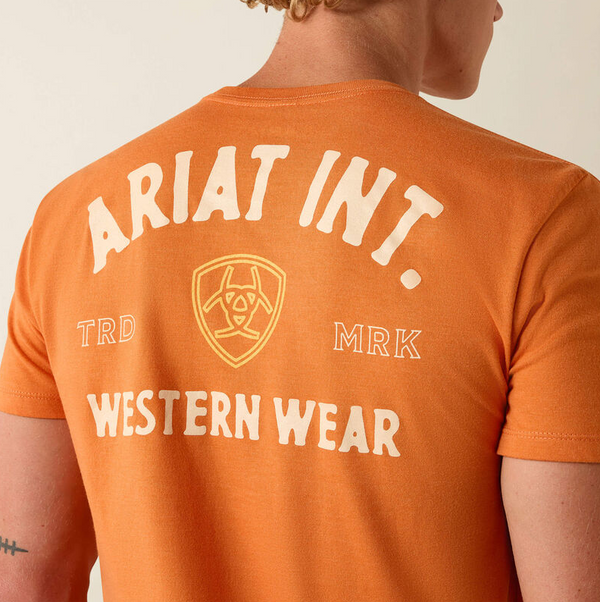 Ariat Outline Shop T-Shirt - Papaya