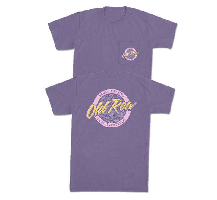 Circle Logo Pocket Tee - Grape