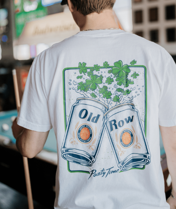 Shamrock Beers Pocket Tee - White