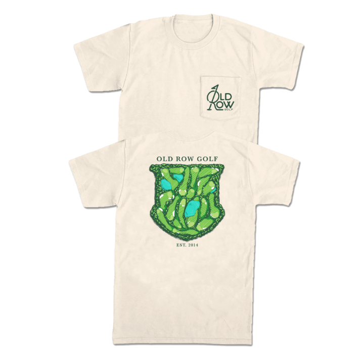 Old Row Golf Course Pocket Tee - Ivory