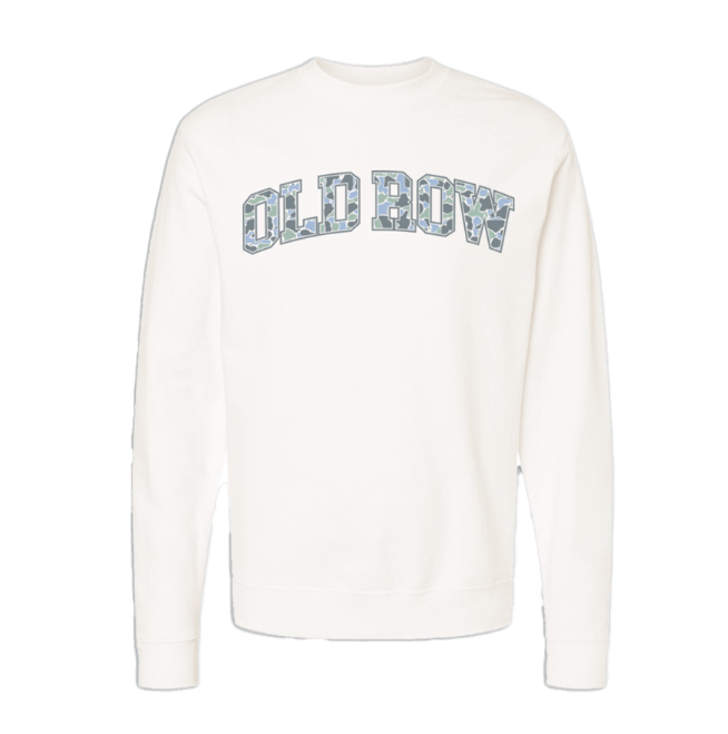 Old Row Camo Crewneck - Bone